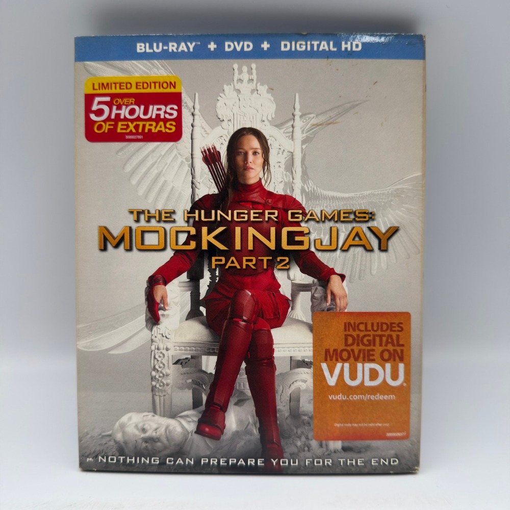 The Hunger Games Mockingjay Pt 2 Blu-ray DVD Limited Edition Slipcover Lionsgate